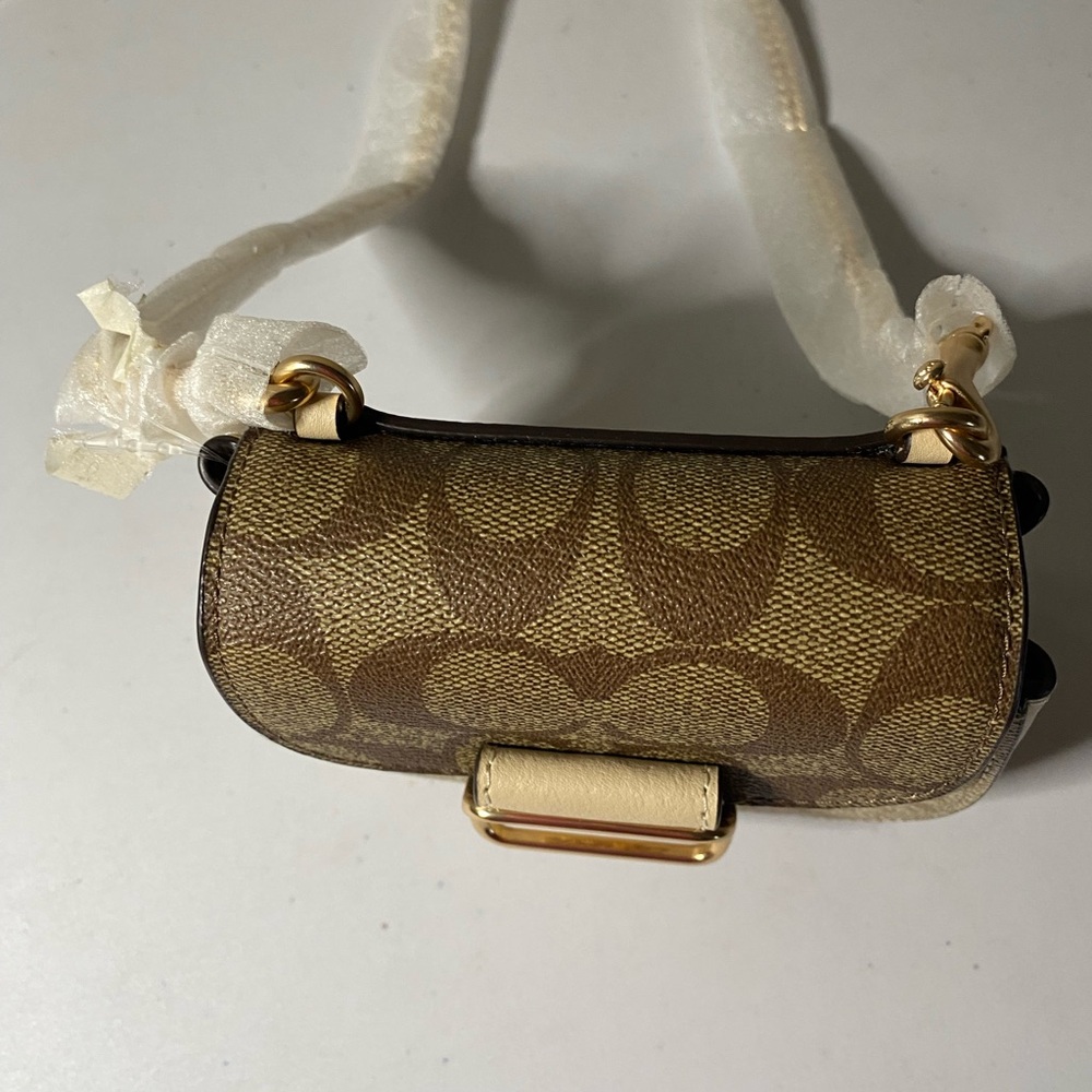 Coach Tan and Cream Mini Bag - Picture 2 of 9